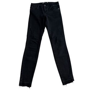 Zara Women's Dark Black Skinny Jeans